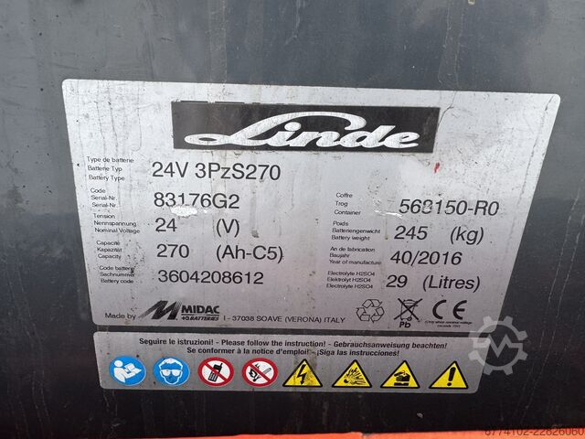 প্যালেট স্ট্যাকারস Linde L16i--EK + Ladegerät