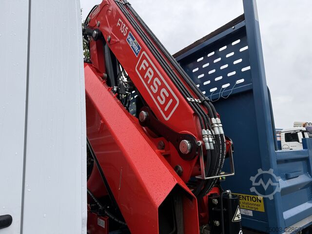 Flatbed truck Mercedes-Benz Atego 1623 4X2 Kran Fassi F135