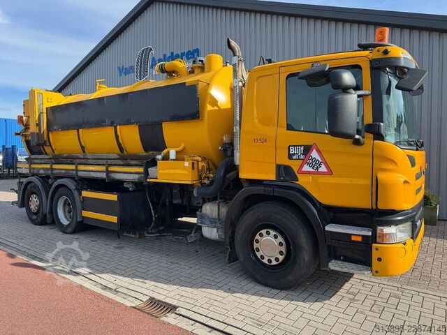 Kolkenzuiger Scania P360 6x2 Saug- / Druck, Vacuum, 15.000 Ltr + 1...