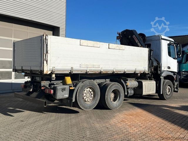 Kipper LKW MERCEDES-BENZ Arocs 2543 L 3-Achs Kipper Kran Hiab 211 5xhydr.