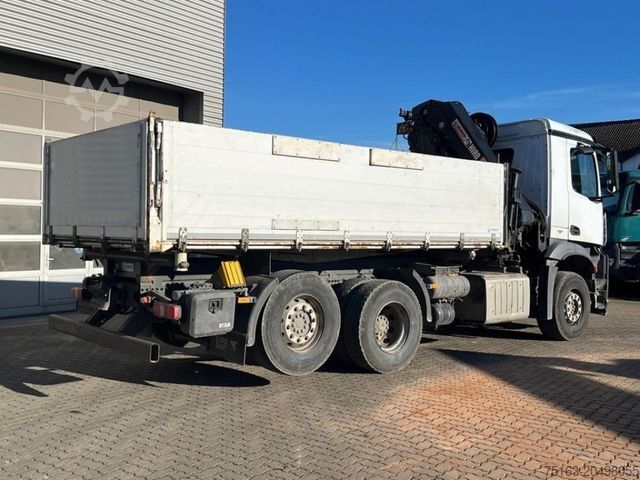 Dreiseitenkipper LKW MERCEDES-BENZ Arocs 2543 L 3-Achs Kipper Kran Hiab 211 5xhydr.
