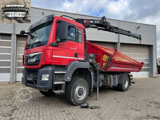 Dreiseitenkipper LKW MAN TG-S 18.360 4x4 BL 2-Achs Allradkipper Kran Funk