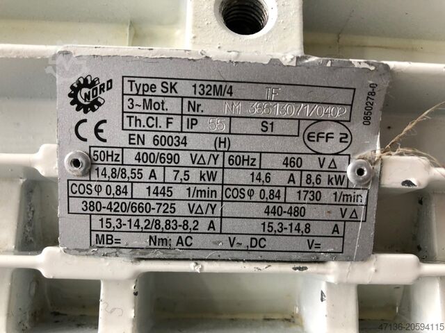 Pompa sekrup eksentrik 30.000 liter/jam Mono Pump SS071MS1RS/H6KH