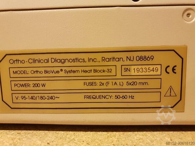 Ortho Biovue System Heat block-32 blocco riscaldante Ortho Biovue System Heat block-32