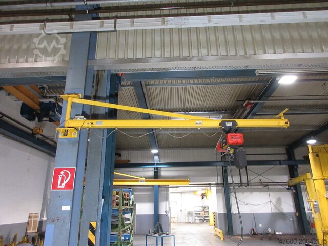 Pescante giratorio mural Pescante giratorio Polipasto de cadena Vetter PV Drehkran Hallenkran Kran 250KG Wandschwenkkran 3m Kettenzug NL 250KG