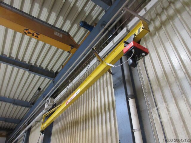 Pescante giratorio mural Pescante giratorio Polipasto de cadena Vetter PW Demag Drehkran Hallenkran Kran Wandschwenkkran L 6m NL 250Kg Kettenzug
