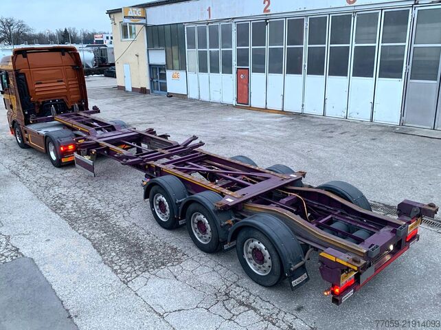Maināmās virsbūves puspiekabe DENNISON Extendable 1x20'/2x20' /1x40'  (6.X)