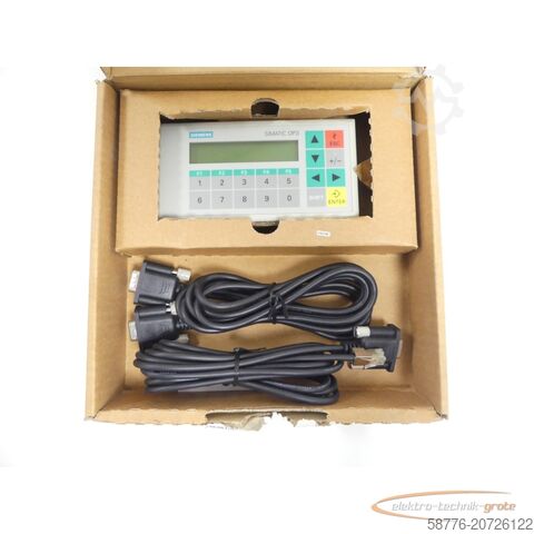 Siemens 6AV3503-1DB10 Operator Panel OP3 SN:MO309166 - ! -