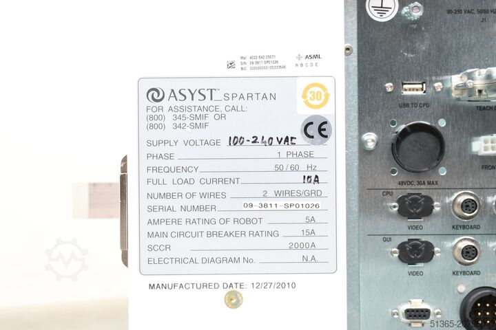 Modul Front-End për Wafer 300mm BROOKS ASYST Spartan EFEM Sorter