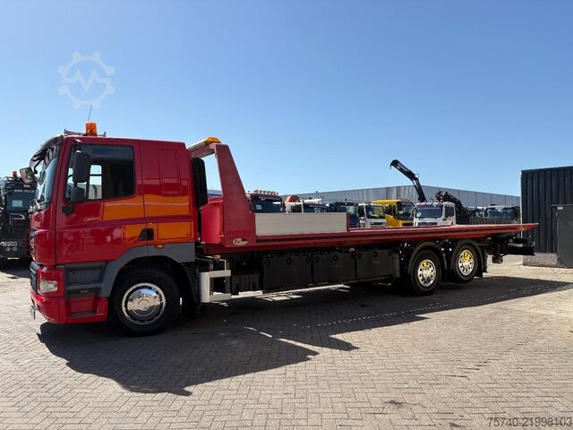 Furgon transport auto DAF CF 85.460 + hydro plateau + 6x2 + 2x winch 1X 1...
