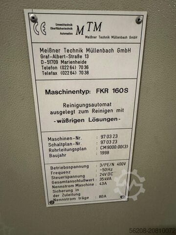 Συμπαγής μονάδα καθαρισμού με θάλαμο υπερχείλισης MTM FKR 160 S