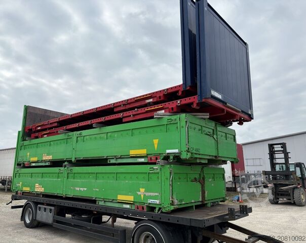 Wissellaadbak Krone Baustoff 7,45m Zurringe Bordwände Türen