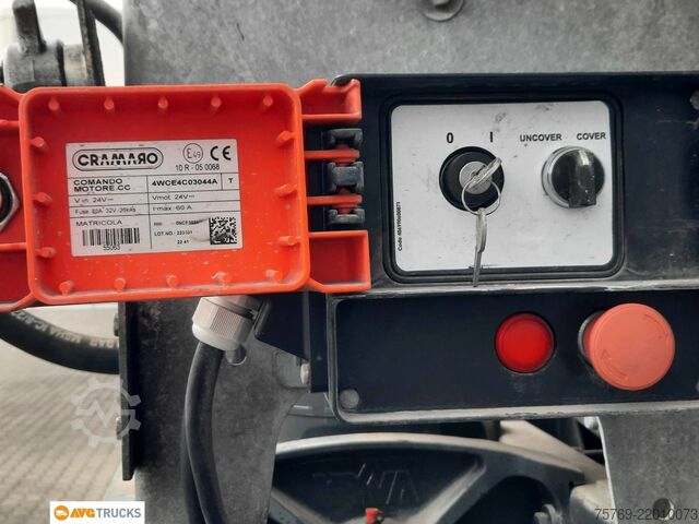 Semi-reboque basculante CARNEHL Alu-Kipper 31 cbm e-Schiebeverdeck Lift Alu
