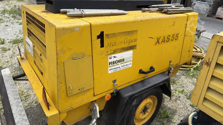 Compresor de tornillo Atlas Copco XAS 55