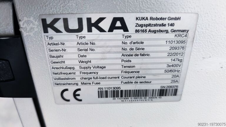 Индустриален робот KUKA KRC4 KR 180 R2900 PRIME TESTED PAINTED