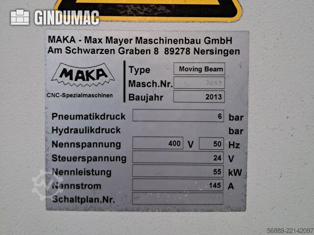 Κινούμενη δοκός MAKA με 840D MAKA Moving Beam with 840D