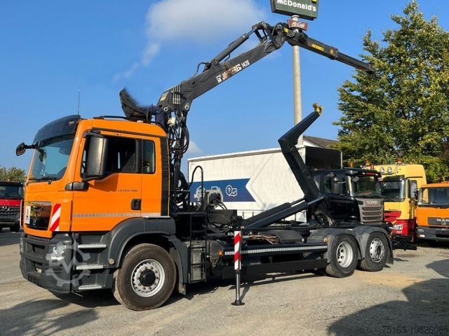 Камион с кука за контейнери MAN TG-S 26.400 6x4H-2 BL Abrollkipper mit Kran Lift