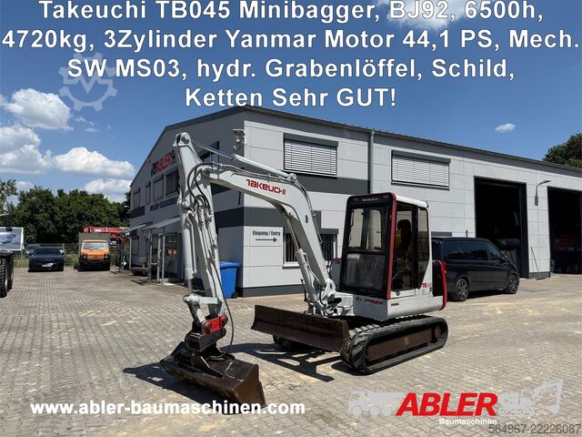 міні-екскаватор Takeuchi TB045 Minibagger SW MS03