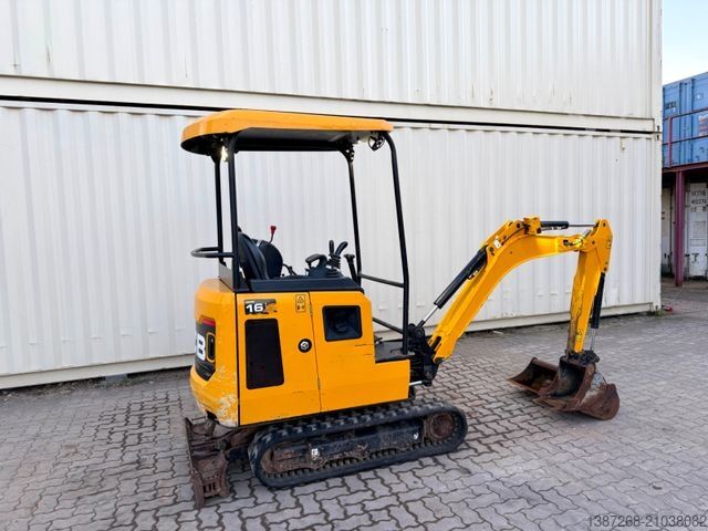 Mini ekskavatorius JCB 16C-1 /2022 BJ/ 969 H / verbr. Laufwerk/2xLöffel