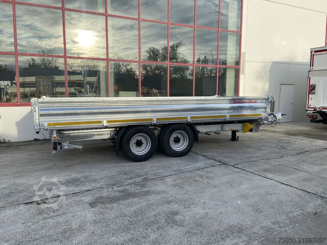 Самосвално ремарке Möslein TTD 11 Breite Reifen  Kipper Tieflader, Breite Reifen-- Neufahrzeug --