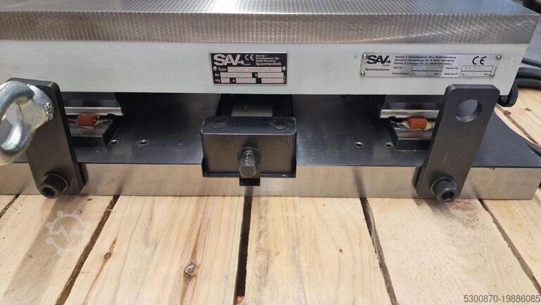 SAV sínusmagnetický 500 x 250 mm, e.p. SAV Magnet-Sinustisch, elektr.perm. 500x250m