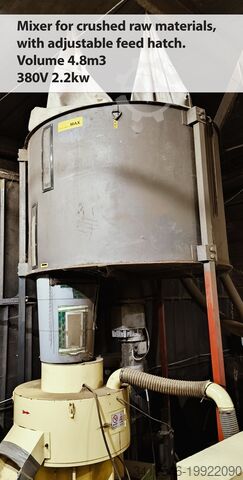 Prensa de pellets Global Machinery; HOPE; High capacity granulator plan 3T/H