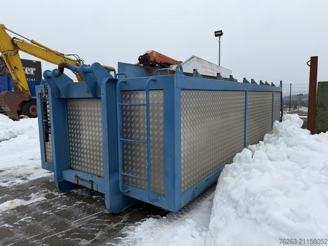 রোল-অফ টিপার ট্রাক SCANIA Graber ISOGRA Asphalt Thermo Silo Mulde 15 cbm