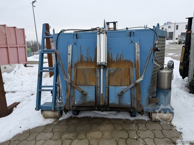 রোল-অফ টিপার ট্রাক SCANIA Graber ISOGRA Asphalt Thermo Silo Mulde 15 cbm