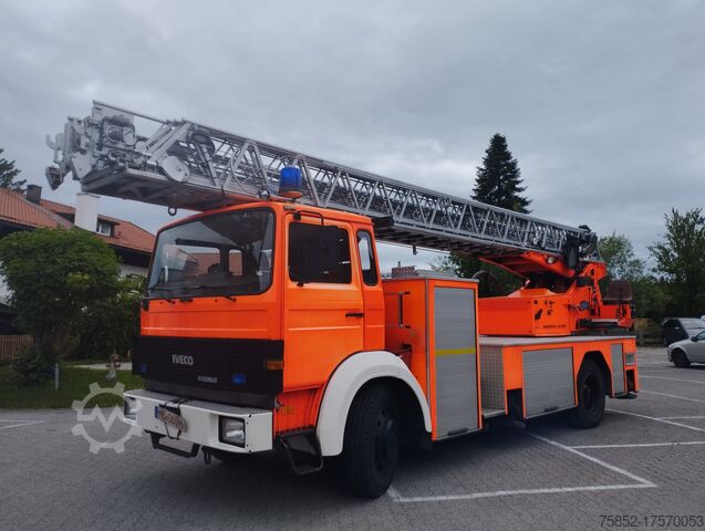 Brandbil Iveco 140-25 A DLK 23/12 Drehleiter Magirus