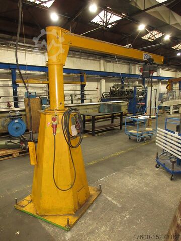 Slewing jib crane Column-mounted slewing jib crane Traveling crane Vetter mobiler Schwenkkr Kran L 3m 250KG Hallenkran Mobilus Mob 0,25t + Kettenzug
