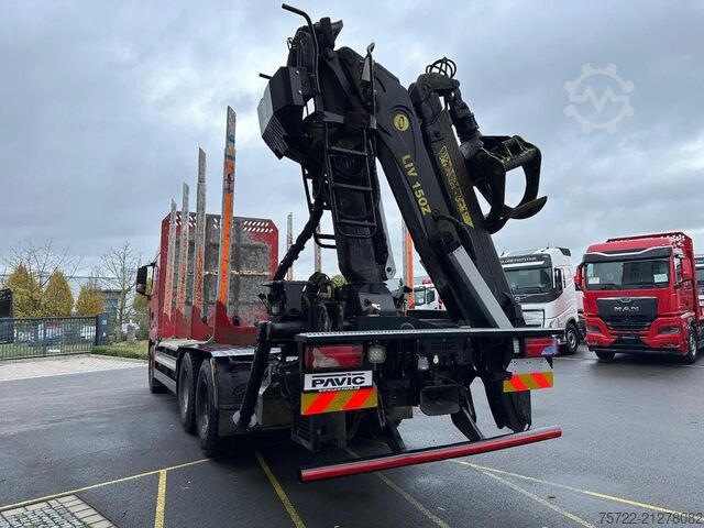 Камион за превоз на трупци MAN TGX 26.500 6x4 BL Kurzholz TajfunLIV 150Z 9,6