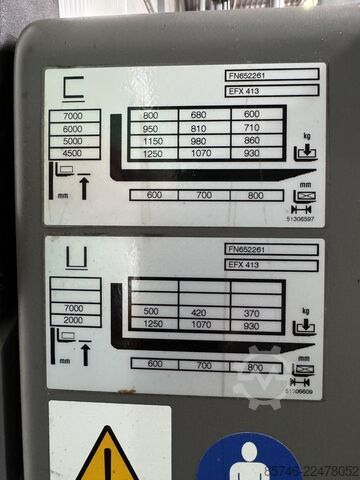EFX 413 X + i = Pemandu Kabel!! Triplex FFL!! Baterai BARU!! JUNGHEINRICH EFX 413 X + i = Wire !! Triplex FFL !! NEW battery !!