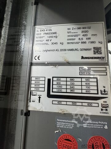 EKS 412 S - वायर गाइडेंस !! PSA !! ट्रिप्लेक्स FFL !! JUNGHEINRICH EKS 412 s - Wire Guidance !! PSA !! Triplex FFL !!