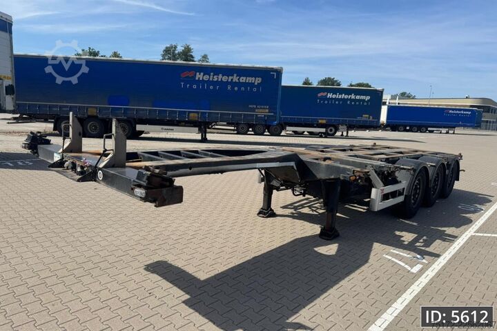 Konténerszállítás Pacton TXD 339 Multi / 2x Extandable / Lift axle / NL ...