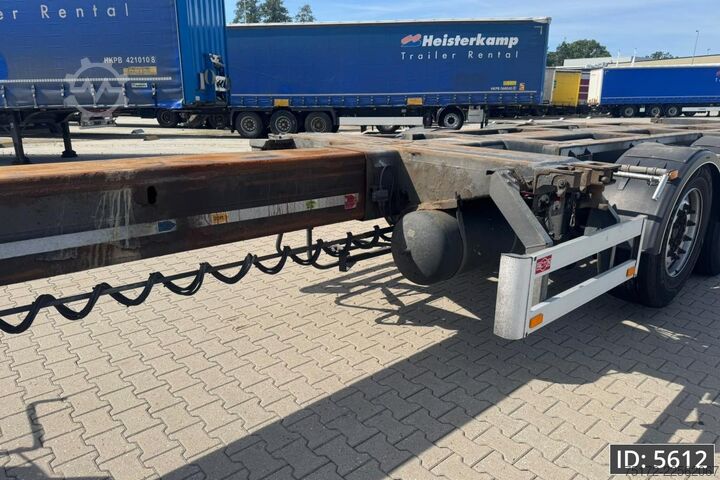 Konténerszállítás Pacton TXD 339 Multi / 2x Extandable / Lift axle / NL ...