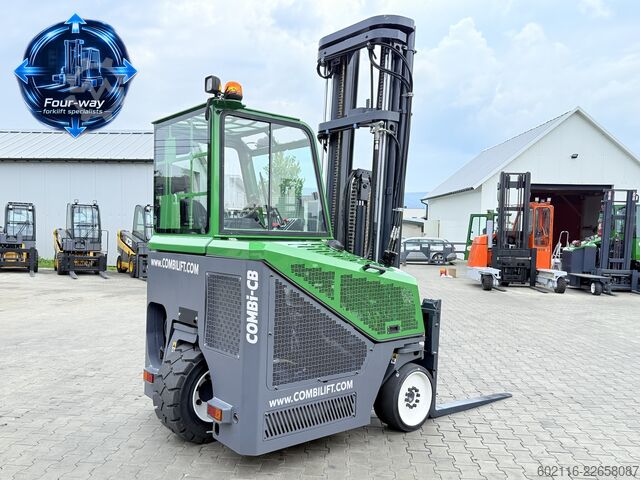 चार-तरफ़ा फोर्कलिफ्ट Combilift CB4000 GAS TRIPLEX 6800 POSITIONER CABIN
