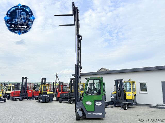 चार-तरफ़ा फोर्कलिफ्ट Combilift CB4000 GAS TRIPLEX 6800 POSITIONER CABIN