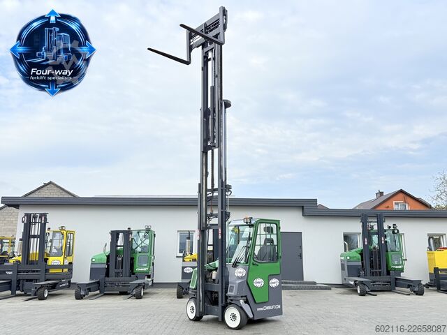 चार-तरफ़ा फोर्कलिफ्ट Combilift CB4000 GAS TRIPLEX 6800 POSITIONER CABIN