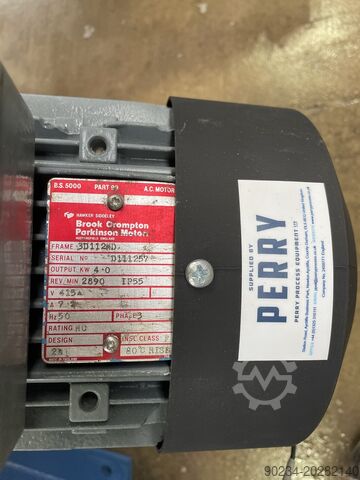 800 liters Morton Modell FKM800 rustfritt stål plogskjærsblander Morton FKM800