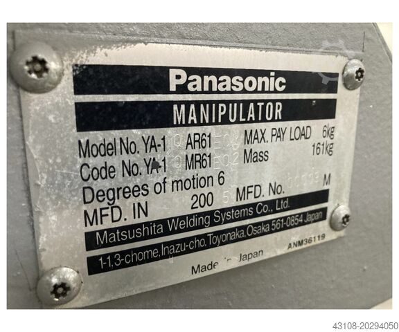 หุ่นยนต์อุตสาหกรรม PANASONIC TA 1400