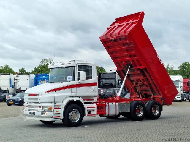 Savivartis Scania T124-470 6x2 - Tipper - Manual gearbox - Full s...