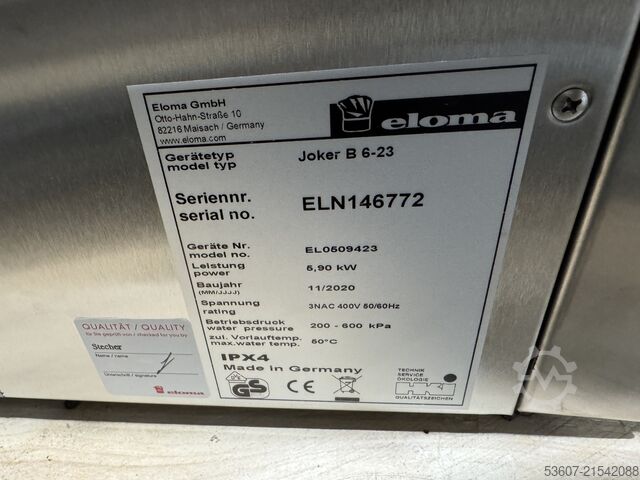 GECOMBINEERDE VERSTERKER Eloma Joker B6-23