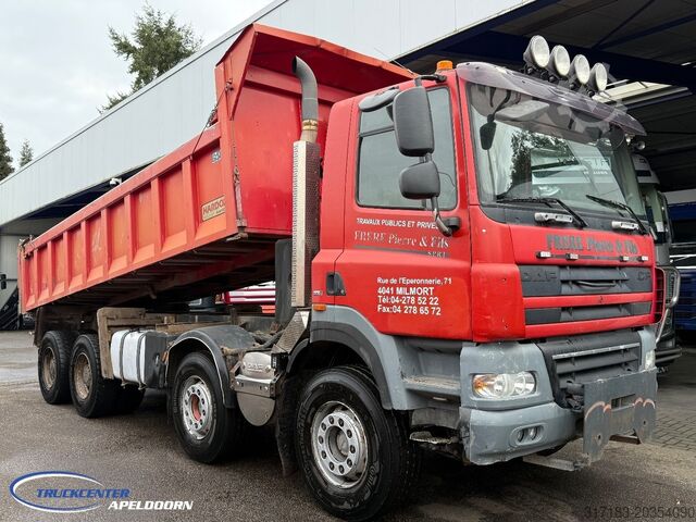 شاحنة قلابة DAF CF 85.410 8x4 Naafreductie, Bladgeveerd, Handge...