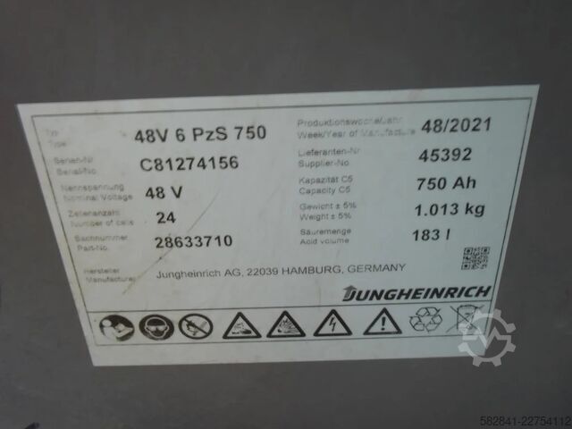 ইলেকট্রিক ৪-চাকার ফর্কলিফ্ট JUNGHEINRICH EFG 320