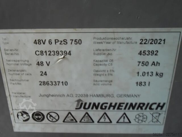 ইলেকট্রিক ৪-চাকার ফর্কলিফ্ট JUNGHEINRICH EFG 320