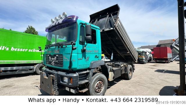 Tipper truck MAN 19.414 FAK 4x4 3-Seiten Kipper Bj 00