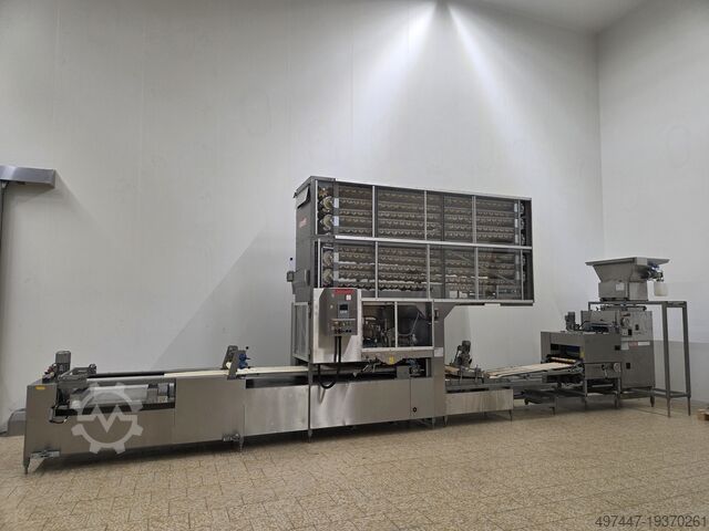 Línea industrial de panecillos Konig Industrie RexI Konig Konig industrie Rex I automaat Bun lijn
