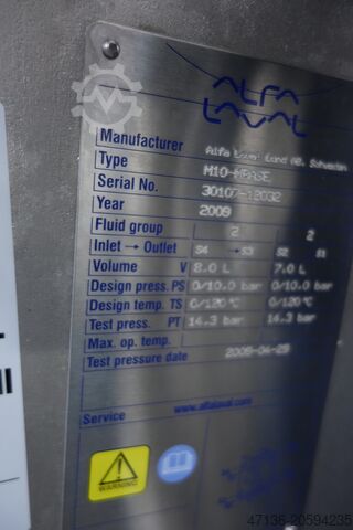 Trocador de calor com resfriador GEA M10-MBASE