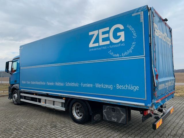 Camião plataforma com lona MERCEDES-BENZ Antos 1830 L_ hydr. Wingliner_7,30m_ AHK_EURO6