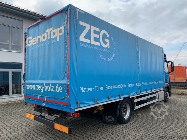 Camião plataforma com lona MERCEDES-BENZ Antos 1830 L_ hydr. Wingliner_7,30m_ AHK_EURO6